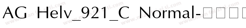 AG Helv_921_C Normal字体转换
